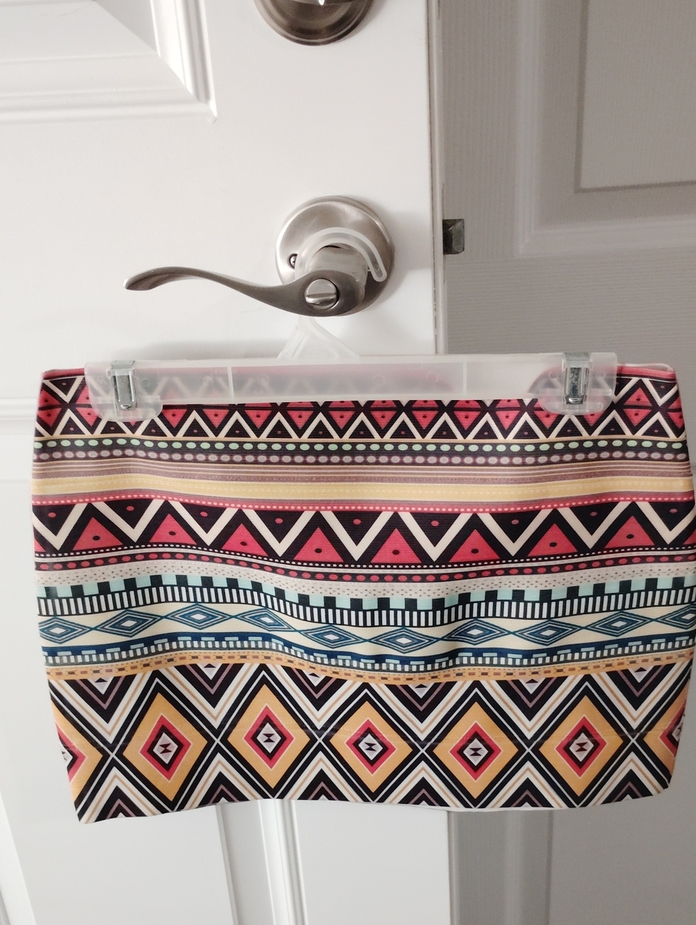 Patterned Mini Skirt